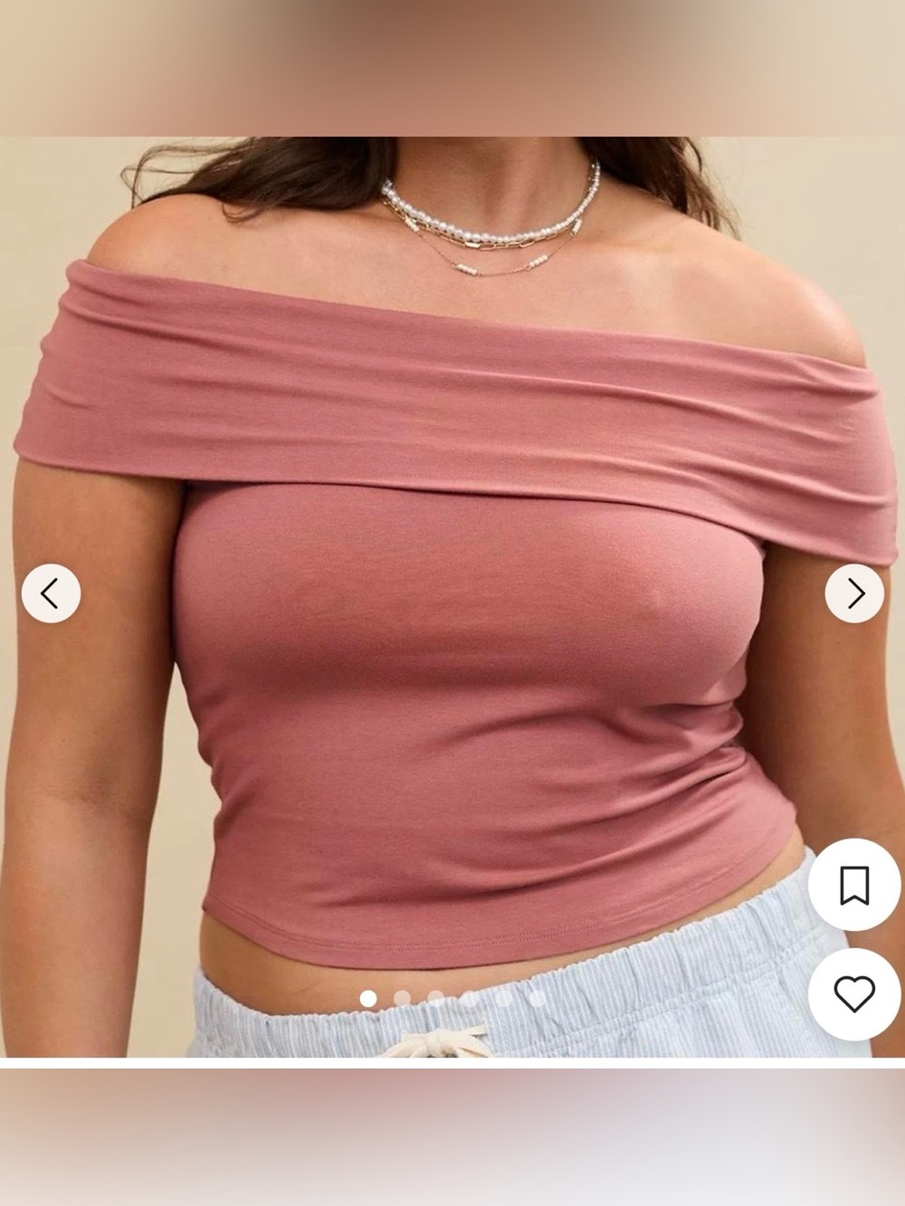 Aerie Chill Up Off The Shoulder Top